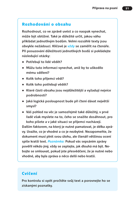 Naučte se psát zprávy a návrhy