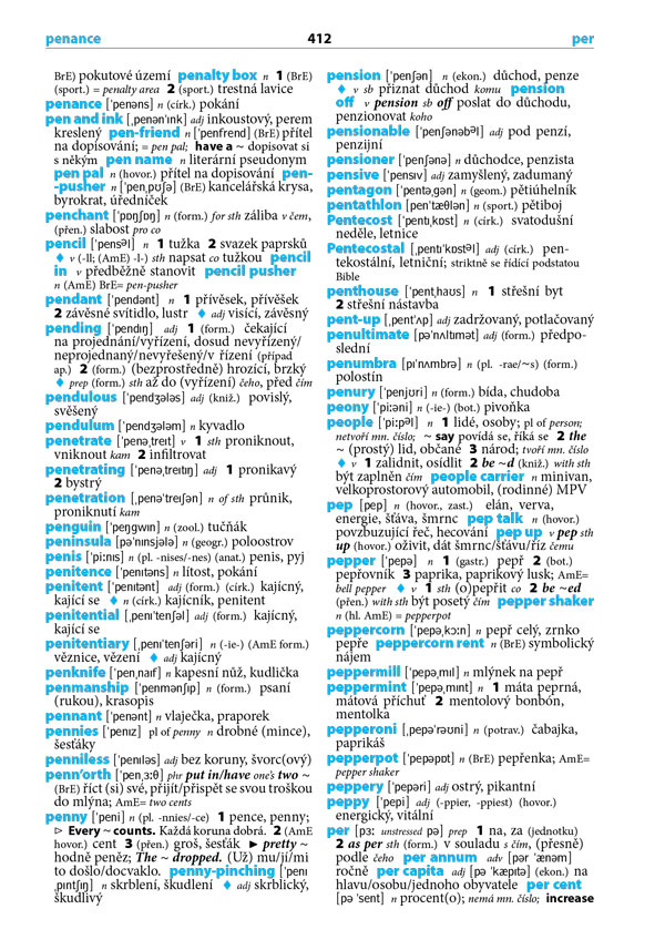 Praktický anglický slovník k maturitě, 8.&nbsp;vydání