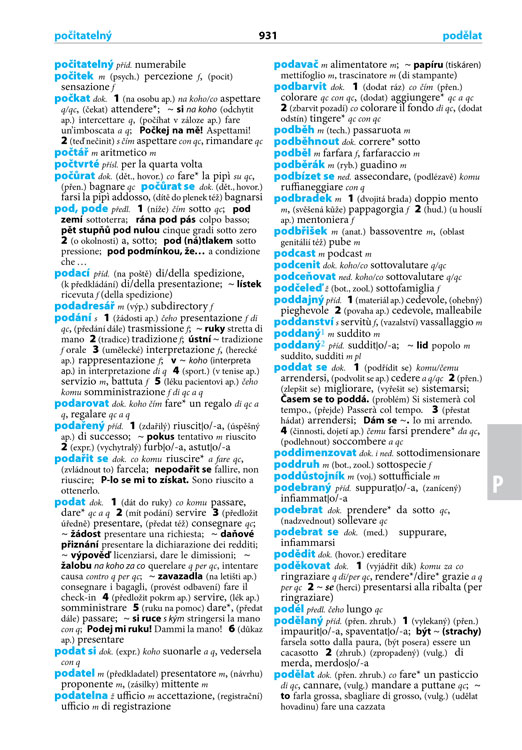 Italsko-český česko-italský praktický slovník