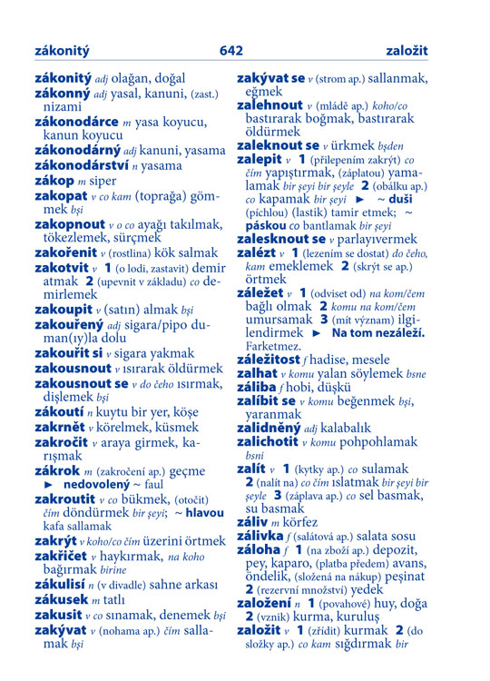 Turečtina slovníček