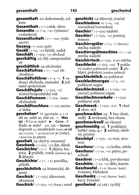 Německo-český česko-německý kapesní slovník, 4. vydání