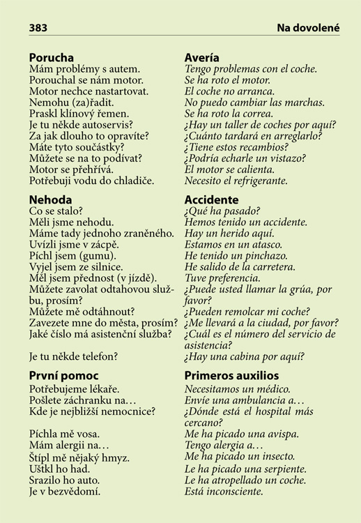 Španělsko-český česko-španělský kapesní slovník