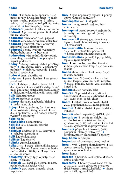 Školní slovník českých synonym