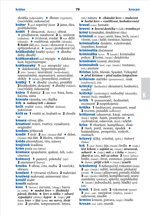Školní slovník českých synonym