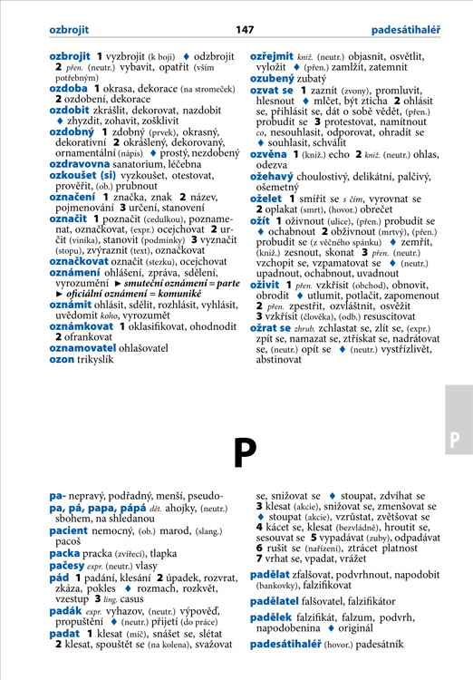 Školní slovník českých synonym