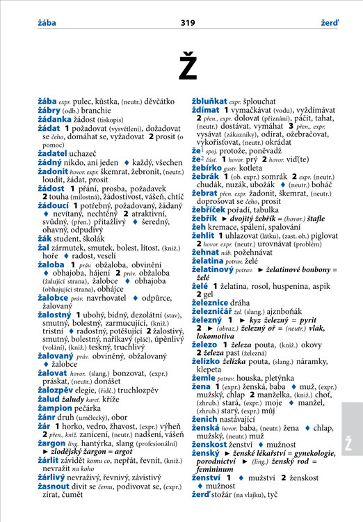 Školní slovník českých synonym