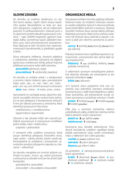 Slovník českých synonym a antonym, 3. vydání