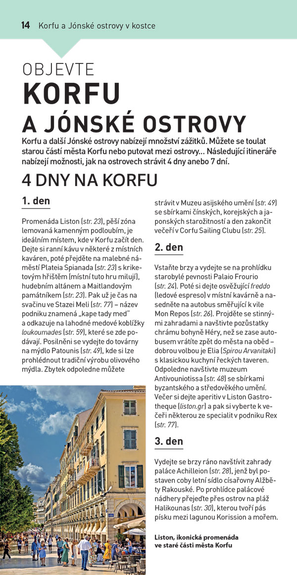 Korfu a Jónské ostrovy - TOP 10