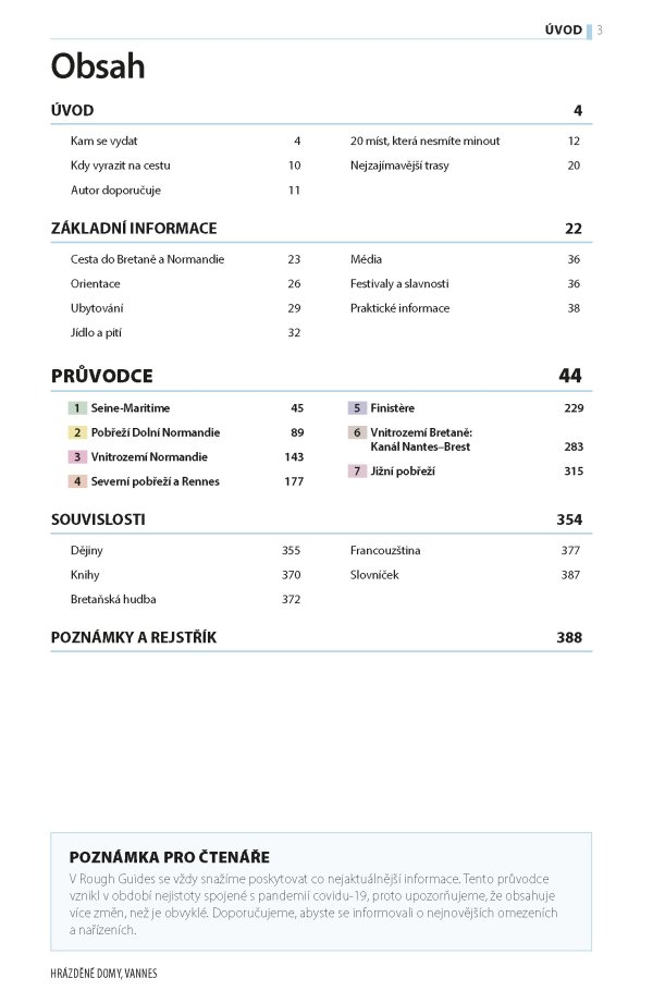 Bretaň a Normandie - Rough Guides, 4. vydání