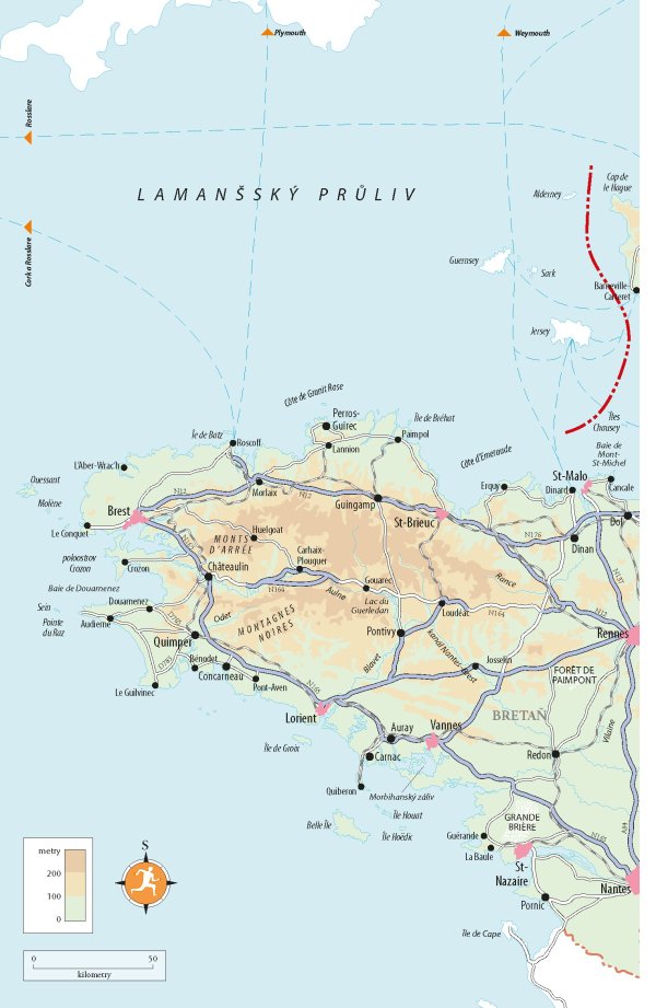 Bretaň a Normandie - Rough Guides, 4. vydání