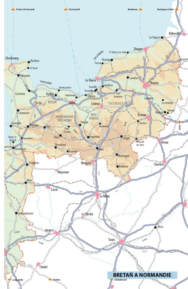 Bretaň a Normandie - Rough Guides, 4. vydání