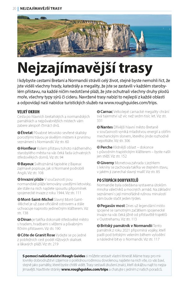 Bretaň a Normandie - Rough Guides, 4. vydání