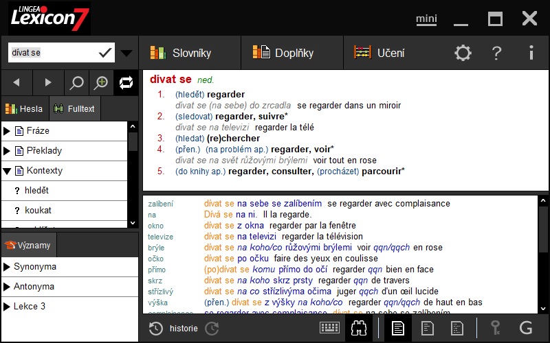 Lexicon 7 Francouzský velký slovník